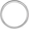 14k White Gold 4mm Flat Comfort Fit Milgrain Band Size 11