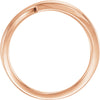 14k Rose Gold Criss-Cross Ring, Size 7