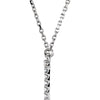 14k White Gold Letter "T" 1/10 CTW Diamond 16" Necklace