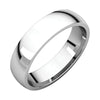 05.00 mm Light Comfort-Fit Wedding Band Ring in 10K White Gold ( Size 13 )