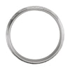 14k White Gold 7mm Grooved Band Size 10