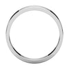 10k White Gold 4mm Flat Band, Size 7