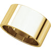 14k Yellow Gold 10mm Flat Band, Size 5.5