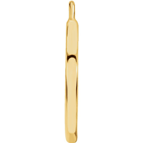 14k Yellow Gold Petite Padlock Dangle