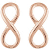 14k Rose Gold Infinity-Inspired Earrings