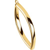 14k Yellow Gold Marquise Shaped Dangle