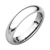 04.00 mm Comfort-Fit Wedding Band Ring in 10k White Gold (Size 11 )