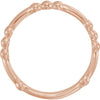 14k Rose Gold Stackable Ring, Size 7