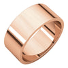 10k Rose Gold 8mm Flat Band, Size 7