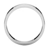 10k White Gold 5mm Flat Band, Size 10