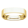 14k Yellow Gold 4mm Square Comfort Fit Band, Size 5