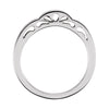 14k White Gold Stackable Ring, Size 7