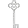 14K White Gold Key Charm