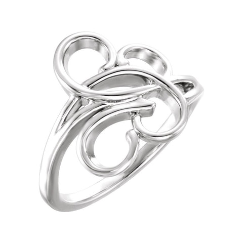 Sterling Silver Freeform Ring, Size 7