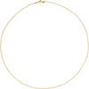 14k Yellow Gold 1mm Solid Cable 16" Chain