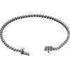 14k White Gold 1 CTW Diamond Line Bracelet