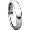 10k White Gold 4mm Comfort Fit Band, Size 9.5