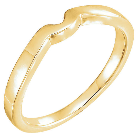 14k Yellow Gold #7 Band for Tulipset® Ring, Size 6