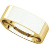 14k Yellow Gold 6mm Square Comfort Fit Band, Size 5