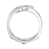 14k White Gold Ring Guard, Size 6