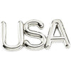 06.75x15.25 mm USA Lapel Pin in 14K White Gold